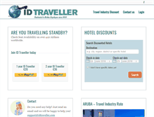 Tablet Screenshot of idtraveller.com